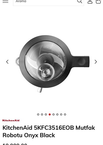 KitchenAid Onyx Black Mutfak Robotu 5KFC3516EOB - Görsel 4
