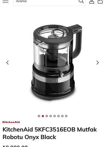 KitchenAid Onyx Black Mutfak Robotu 5KFC3516EOB - Görsel 2