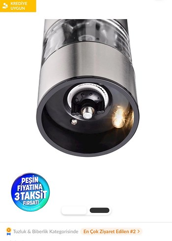 Gri Silit Tuz ve Karabiber Değirmeni Seti - Görsel 4