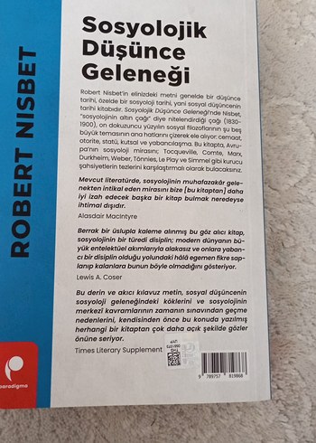 Sosyolojik Düşünce Geleneği - Robert Nisbet