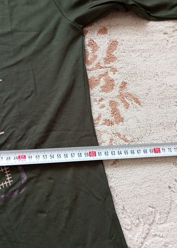 Uzun Kollu terletmez yeşil Kadın Tunik - Görsel 8