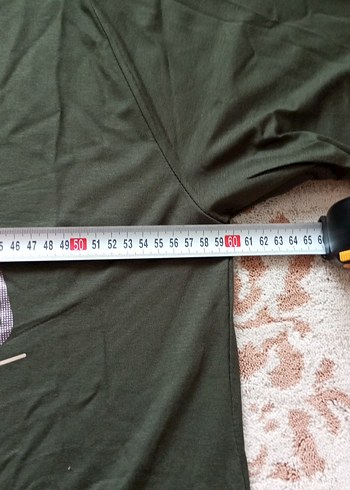 Uzun Kollu terletmez yeşil Kadın Tunik - Görsel 5