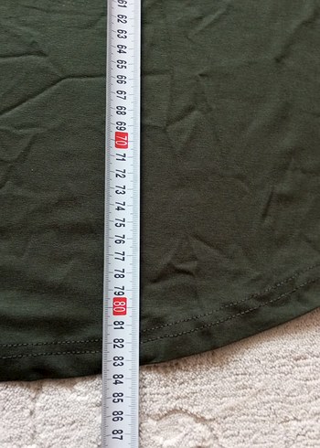 Uzun Kollu terletmez yeşil Kadın Tunik - Görsel 6