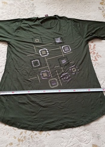 Uzun Kollu terletmez yeşil Kadın Tunik - Görsel 10