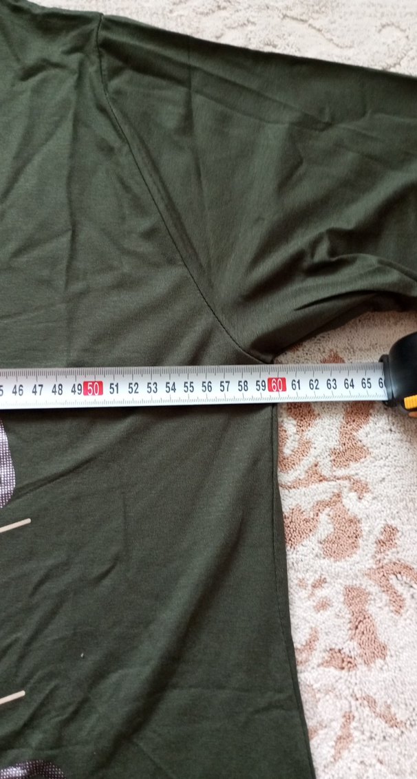 Uzun Kollu terletmez yeşil Kadın Tunik - Görsel 5