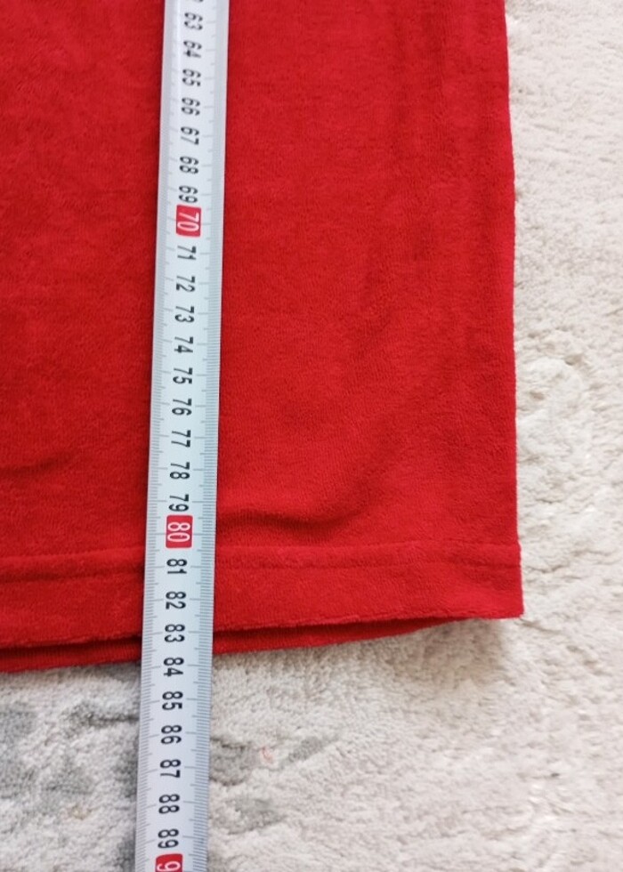 Kadife kumaş kısa Büyük beden Pijama - Görsel 4