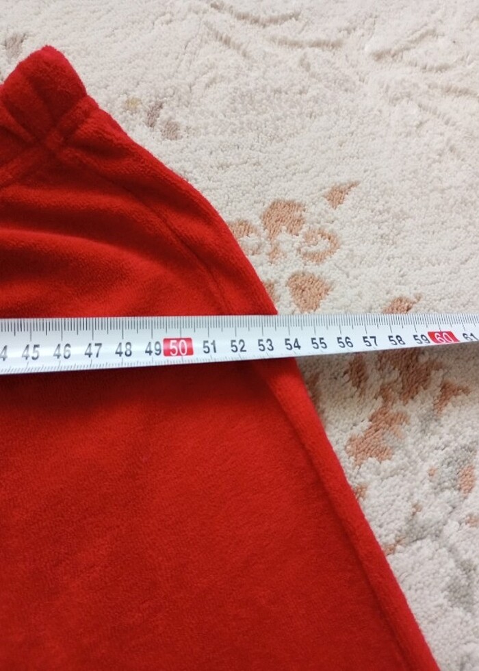 Kadife kumaş kısa Büyük beden Pijama - Görsel 3