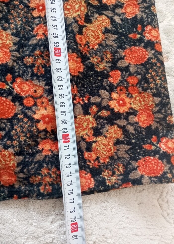 Turuncu renk çiçekli Şalvar - Görsel 5