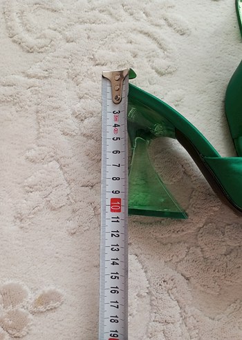 Derimod Marka Parlak Yeşil Dolgu Topuklu Terlik - Görsel 7