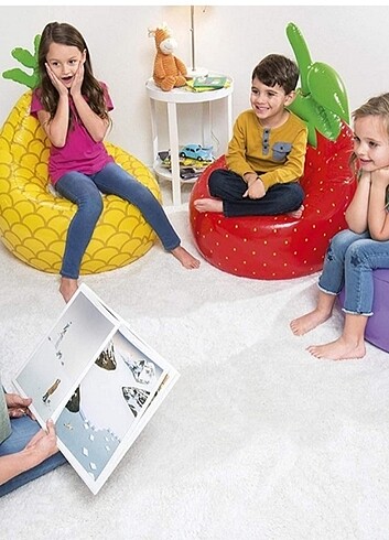 Beden çeşitli Renk Bestway meyve şekilli şişme koltuk