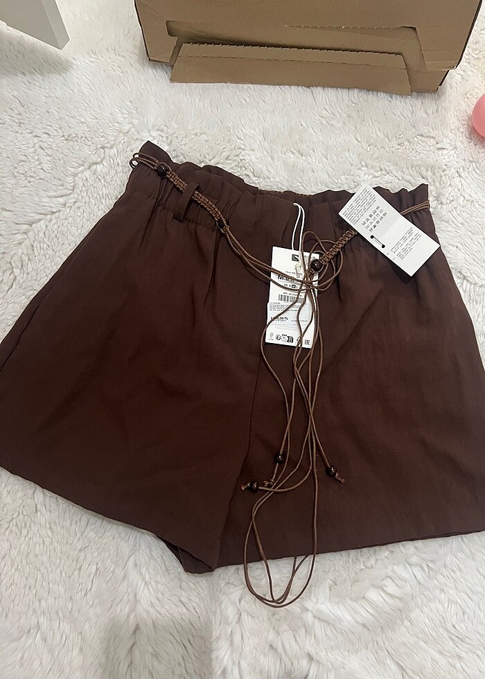 Zara buncuk kemerli sort - Görsel 2