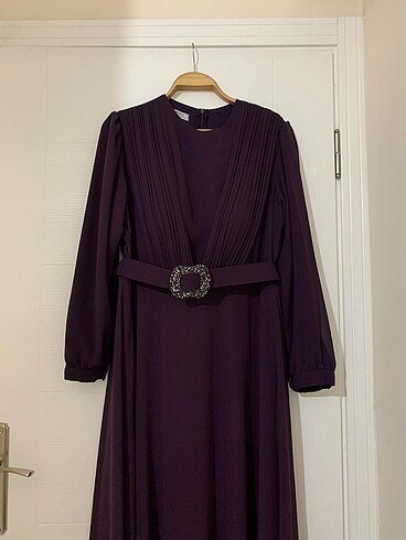 48 Beden bordo Renk Elbise