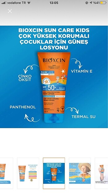  Beden Güneş losyonu