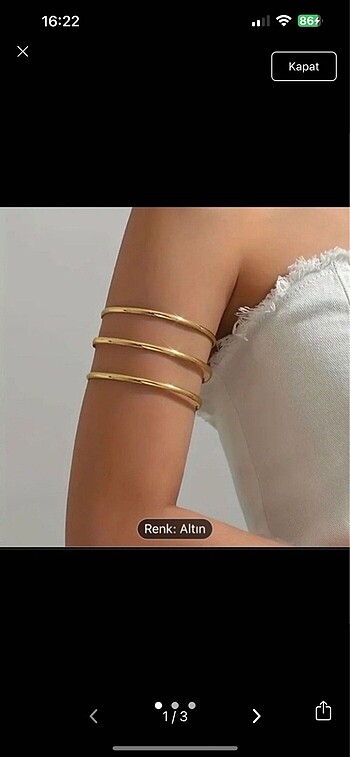 ZARA MODEL ÜST KOL BİLEZİĞİ
