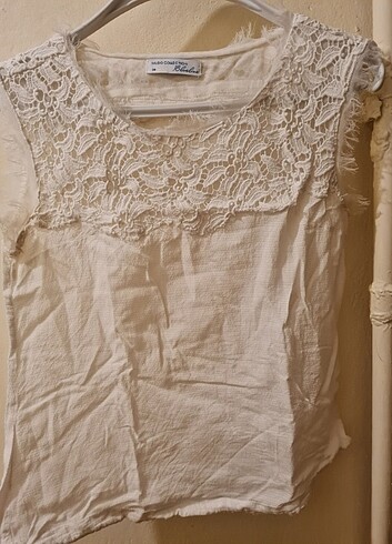 Mudo 38 beden dantelli tshirt