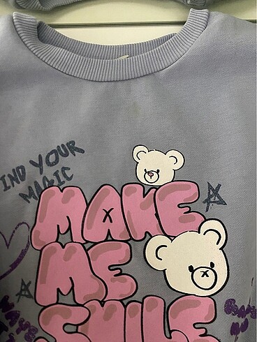 3 adet Kız çocuk uzun kollu sweatshirt - Görsel 3