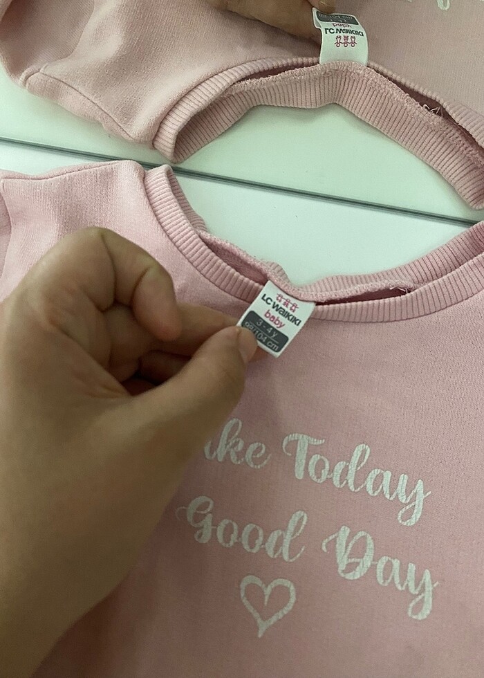 3 adet Kız çocuk uzun kollu sweatshirt - Görsel 5
