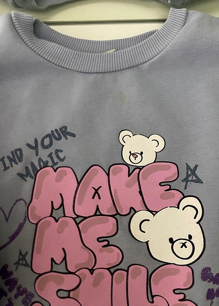 3 adet Kız çocuk uzun kollu sweatshirt - Görsel 3