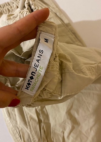 m Beden Kadın Bej Paraşüt Pantolon