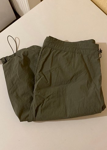 Haki Kadın Paraşüt Pantolon