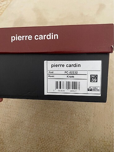 39 Beden Pierre Cardin şeffaf topuklu ayakkabı