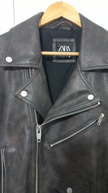 Zara Zara Deri Ceket Orjinal 