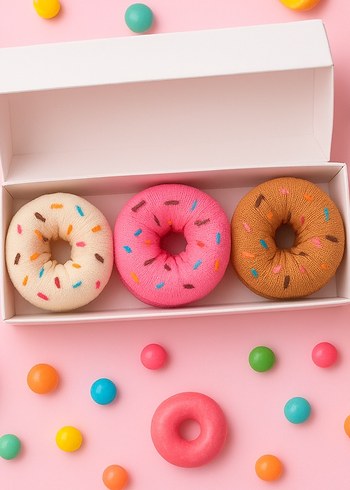 Pembe Pastel 3lü çorap seti