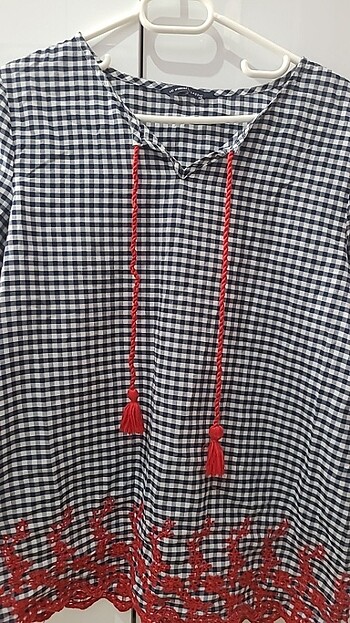 38 Beden Poplin kolu lastikli gomlek