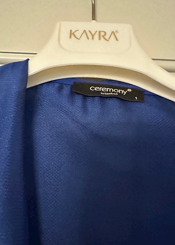 Parlak Mavi Uzun Kadın Sabahlık - Görsel 2