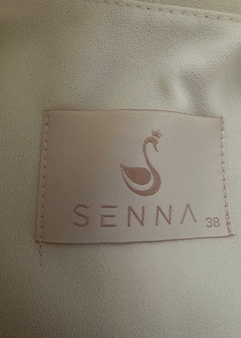 Gri İşlemeli Beyaz Uzun Hamile Ceketi - Görsel 2