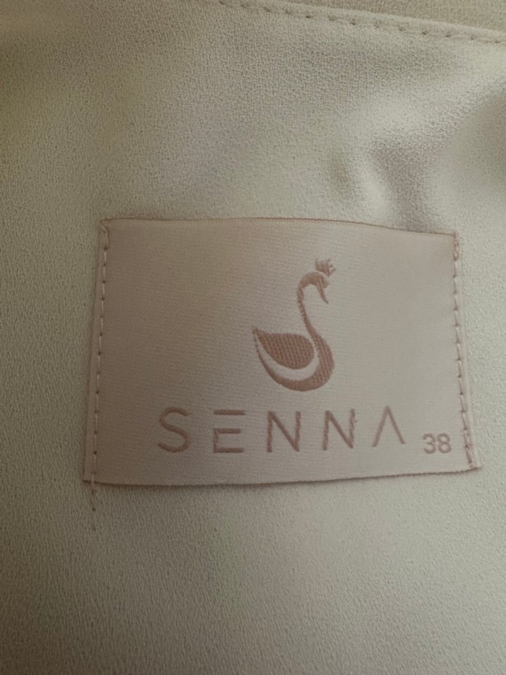 Gri İşlemeli Beyaz Uzun Hamile Ceketi - Görsel 2