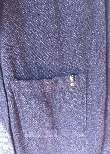 Erkek Gri Mavi Denim Gömlek - Görsel 4