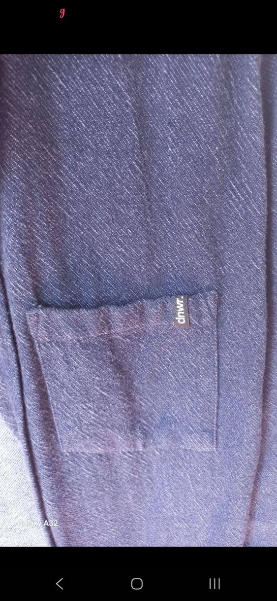 Erkek Gri Mavi Denim Gömlek - Görsel 4