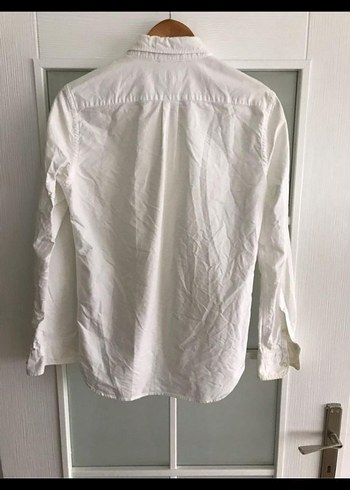 Beyaz Keten Erkek Uzun Kollu Gömlek - Görsel 5