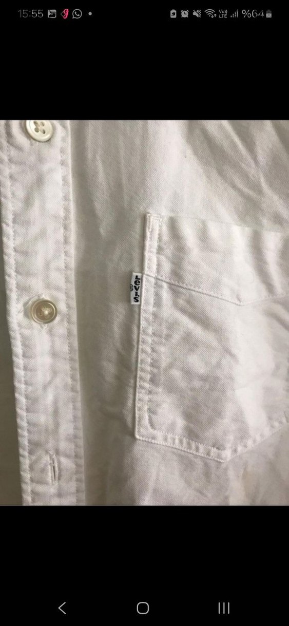 Beyaz Keten Erkek Uzun Kollu Gömlek - Görsel 4