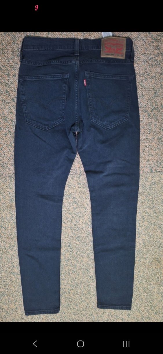 Kadın Lacivert Yırtık Bol Kesim Jean - Görsel 5