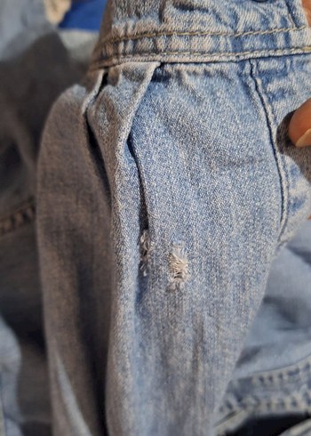 Gri Denim Erkek Kısa Kollu Gömlek - Görsel 3