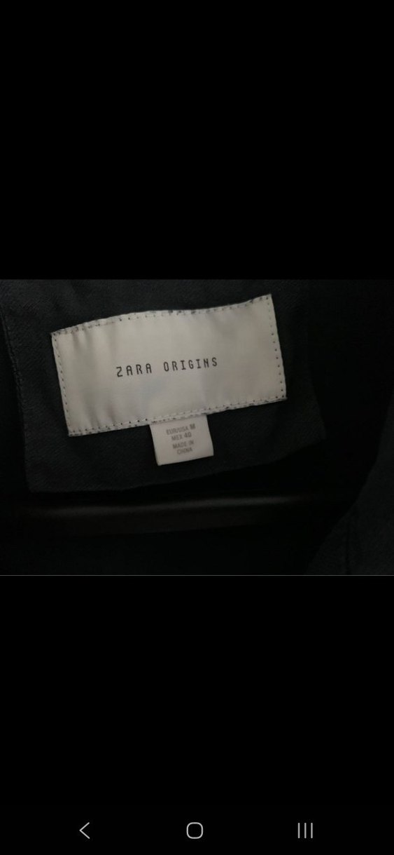 Siyah Erkek Keten Uzun Kollu Gömlek - Görsel 2