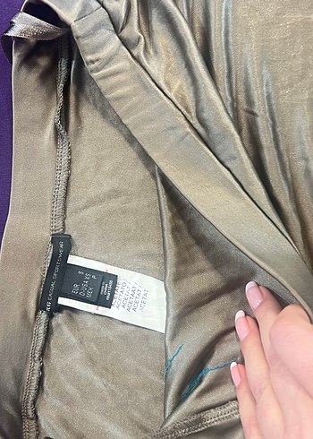 Strapless blüz vizon rengi - Görsel 2