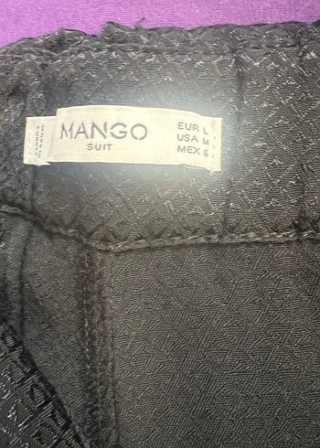 Siyah  Kadın Kemerli Saten Pantolon - Görsel 2