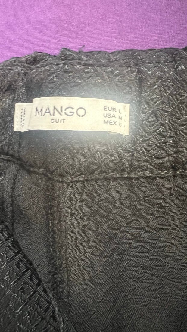 Siyah  Kadın Kemerli Saten Pantolon - Görsel 2