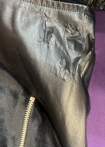 Bebe plus iki yandan yırtmaçlı kadife uzun etek - Görsel 2