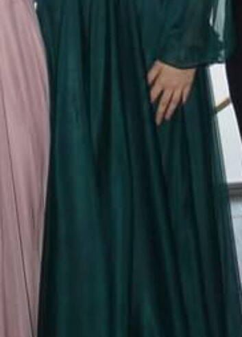 Sarar Yeşil abiye elbise 