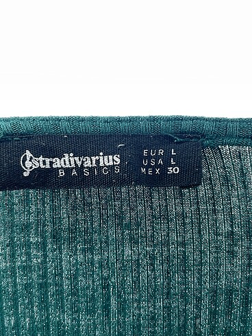 l Beden yeşil Renk Stradivarius Bluz %70 İndirimli.