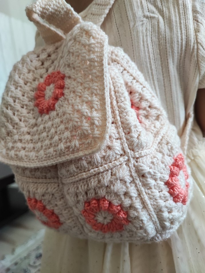 Nakışlı Beyaz Bebek Çantası - Görsel 3