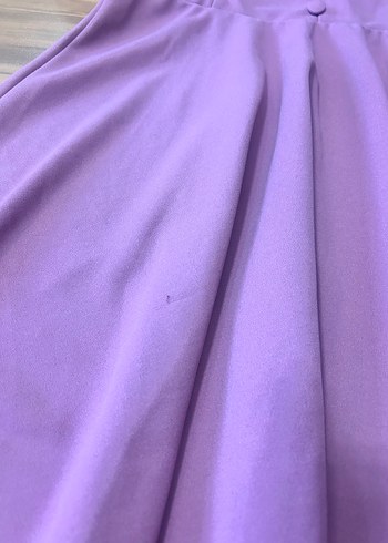 Gül kurusu askılı Kadın Elbise - Görsel 4