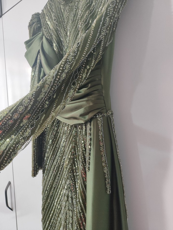 taşlı tesettür abiye - Görsel 5