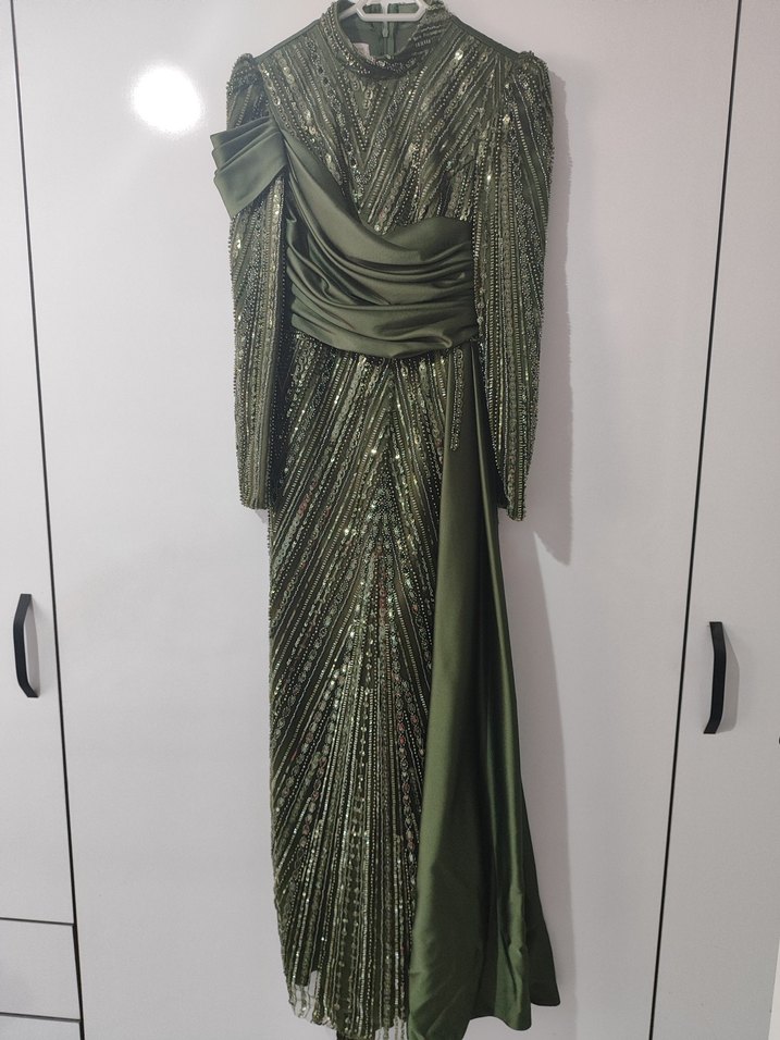 taşlı tesettür abiye - Görsel 3