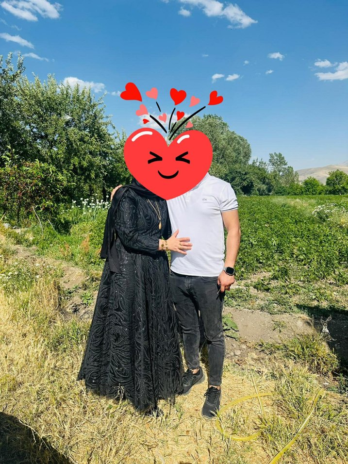 Simli taşlı Tesettür abiye - Görsel 2