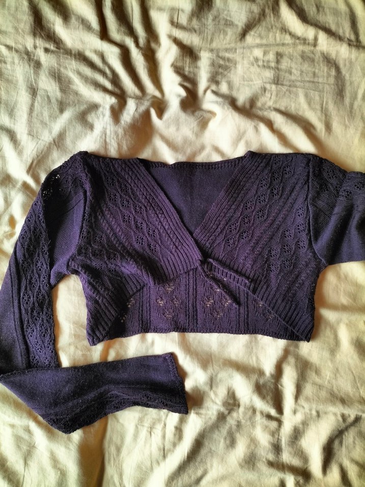 Fairycore Coquette Pinterest mini bolero - Görsel 5